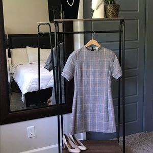 H&M plaid dress size 6 euro 38 perfect for fall!